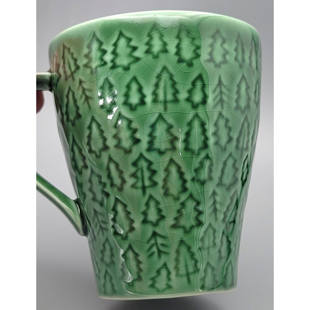 Starbucks 2008 Green Christmas Trees Coffee Mug 11 oz by Design House Stockholm - Picture 9 of 10